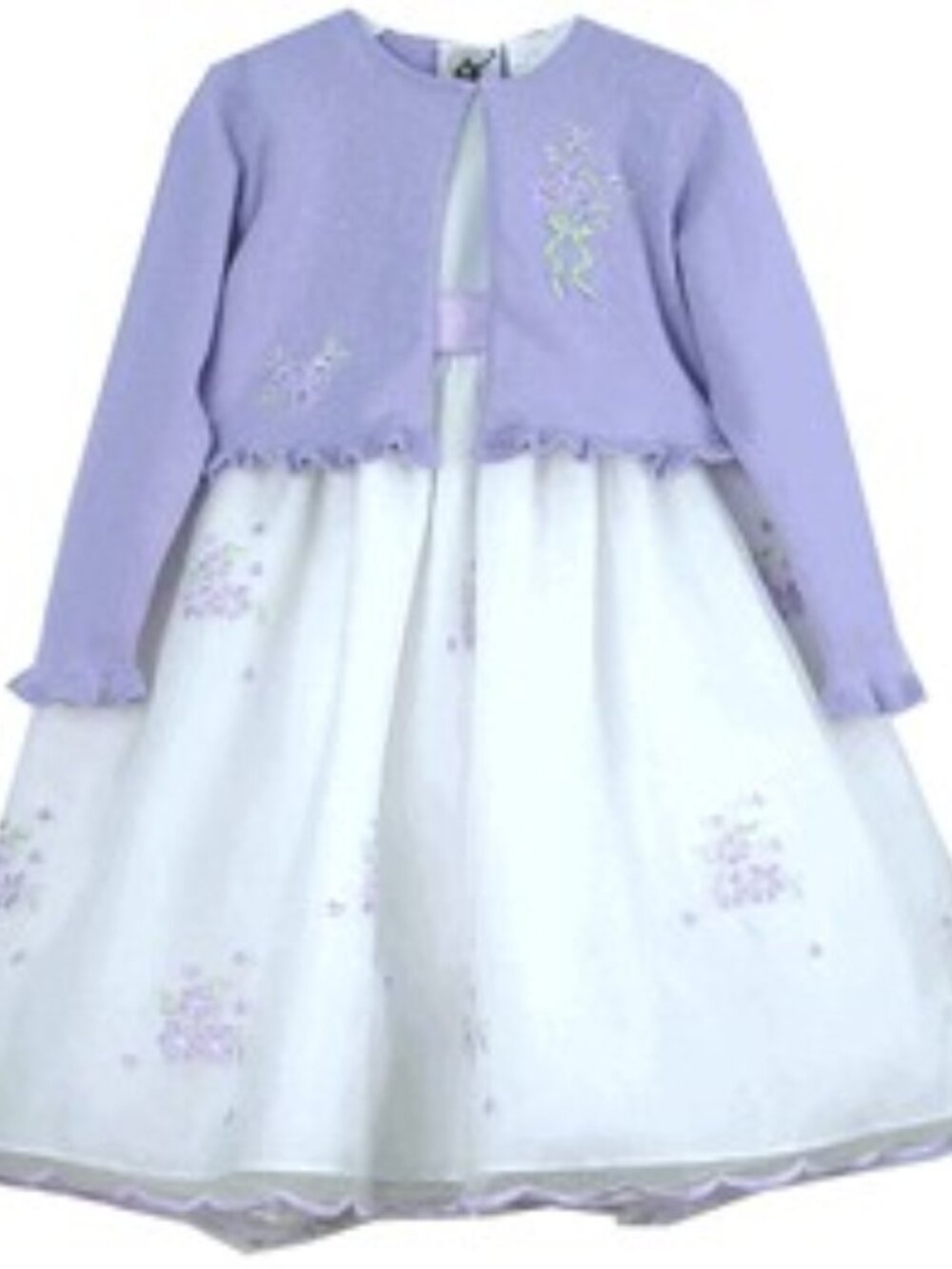 Toddler Girl's 2-pc. Organza Floral Dress with Shrug